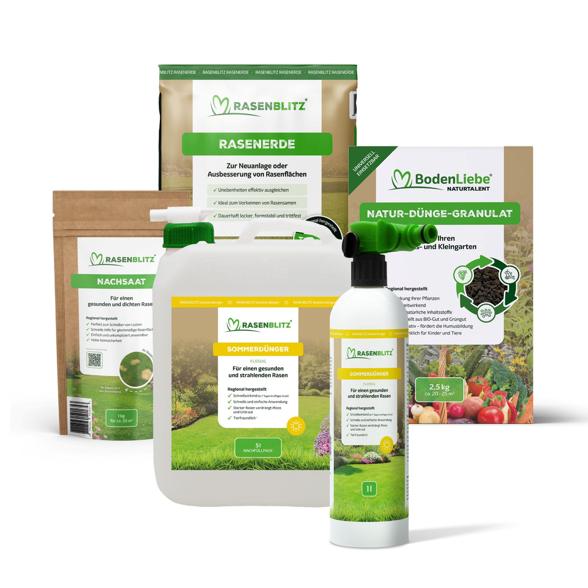 RASENBLITZ™ - HERBSTDÜNGER STARTER SET 5L + NATURTALENT
