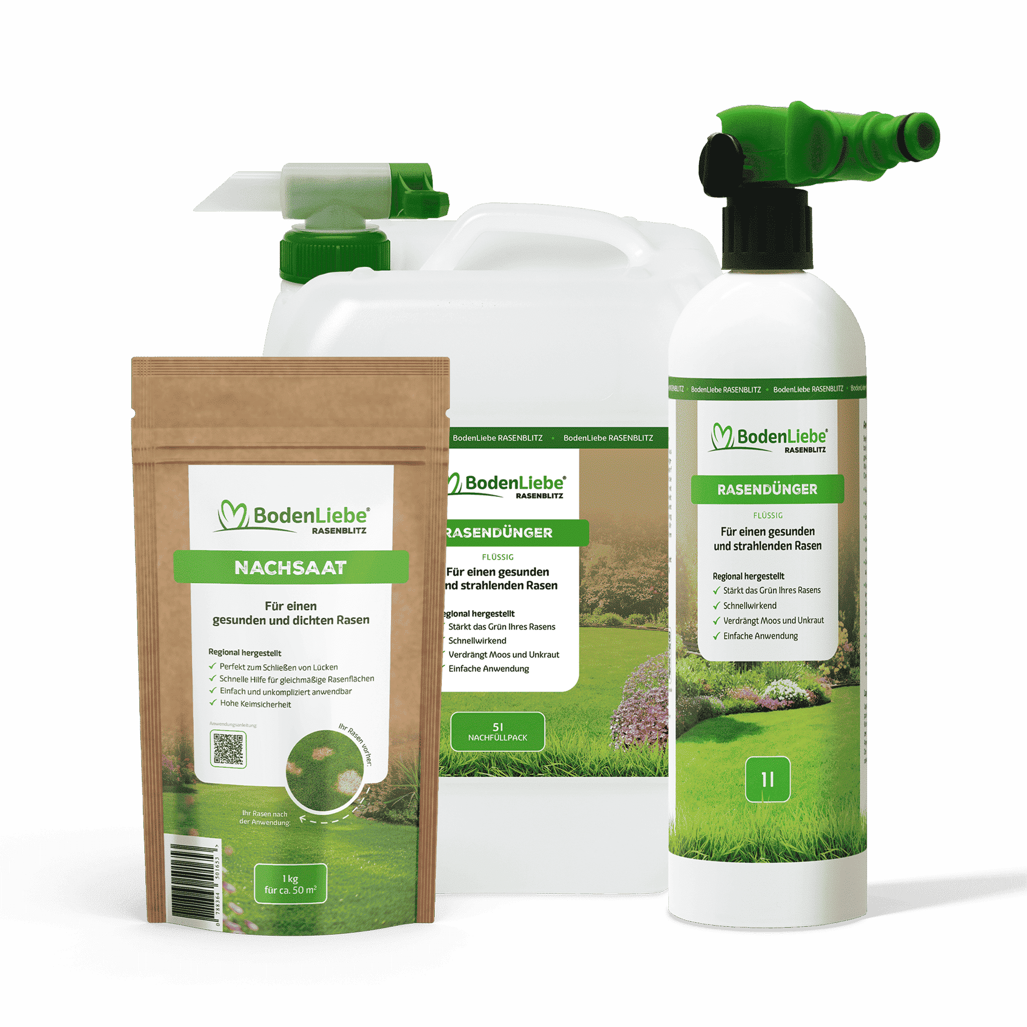 5L für 250-500m²  inkl. Sprühflasche inkl. 1kg NACHSAAT