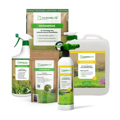 RASENBLITZ™ - SOMMERDÜNGER STARTER SET 5L + UNKRAUTSCHRECK