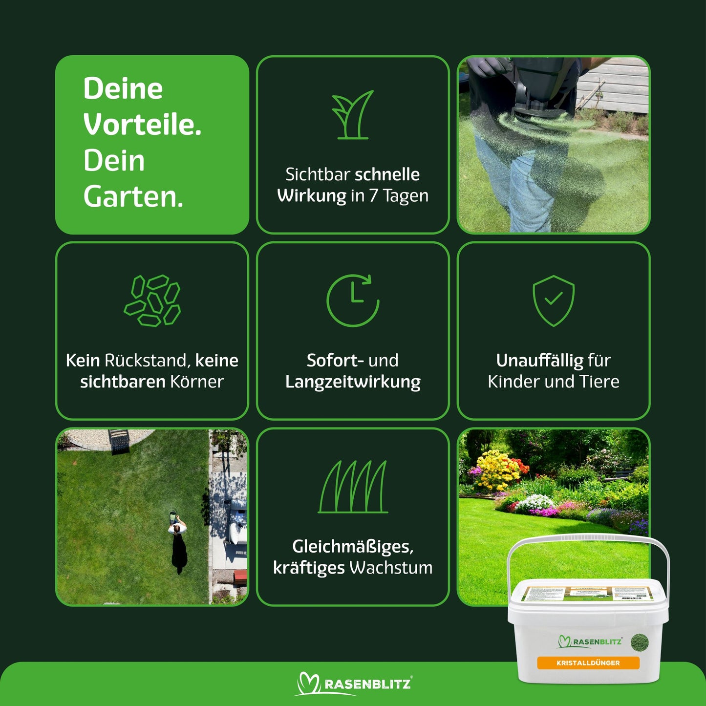 RASENBLITZ KRISTALLDÜNGER HERBST
