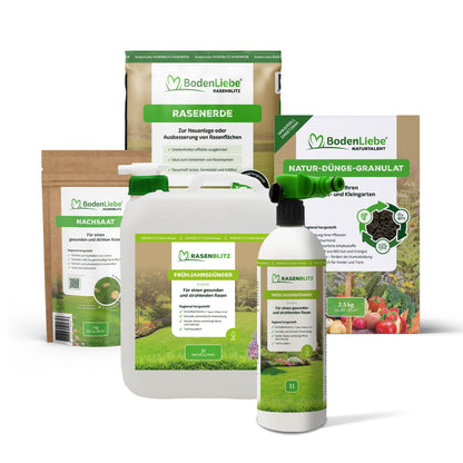 RASENBLITZ™ - FRÜHJAHRSDÜNGER STARTER SET 5L + NATURTALENT