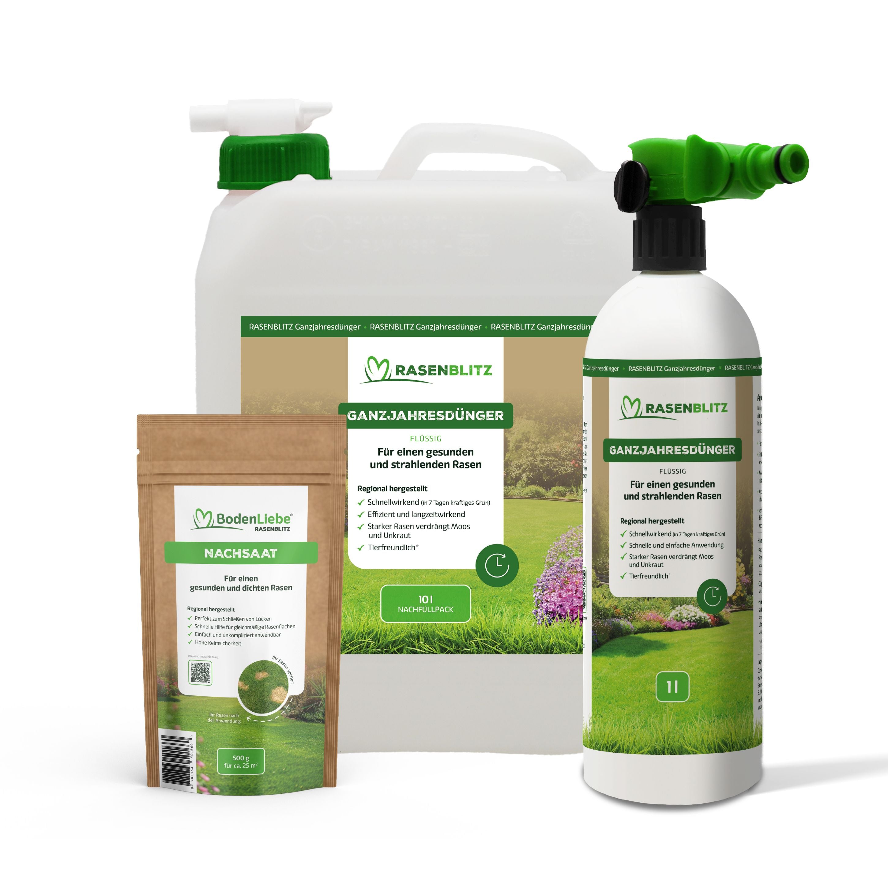 10L für 500-1000m²  inkl. Sprühflasche inkl. 500g NACHSAAT