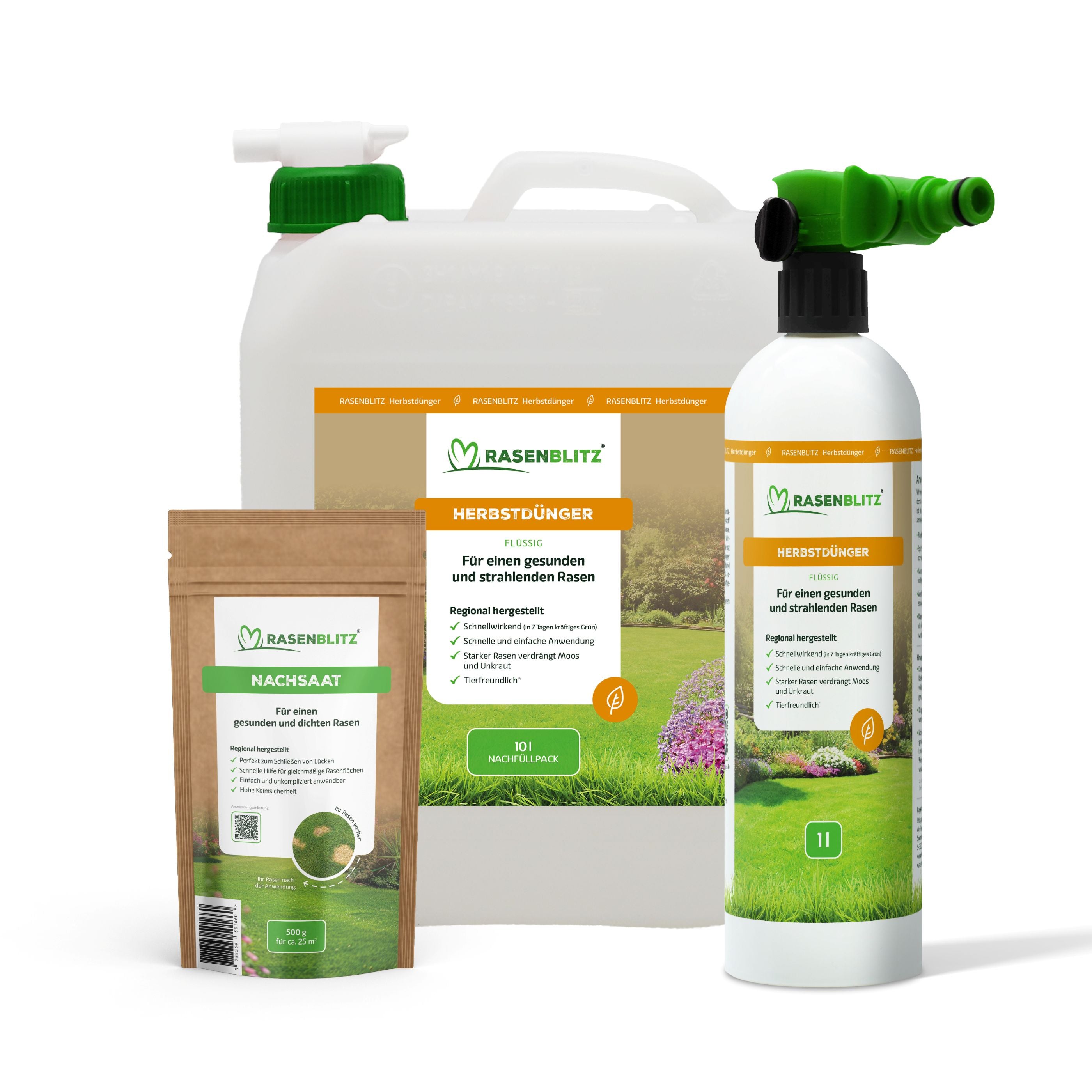 10L für 500-1000m²  inkl. Sprühflasche inkl. 500g NACHSAAT