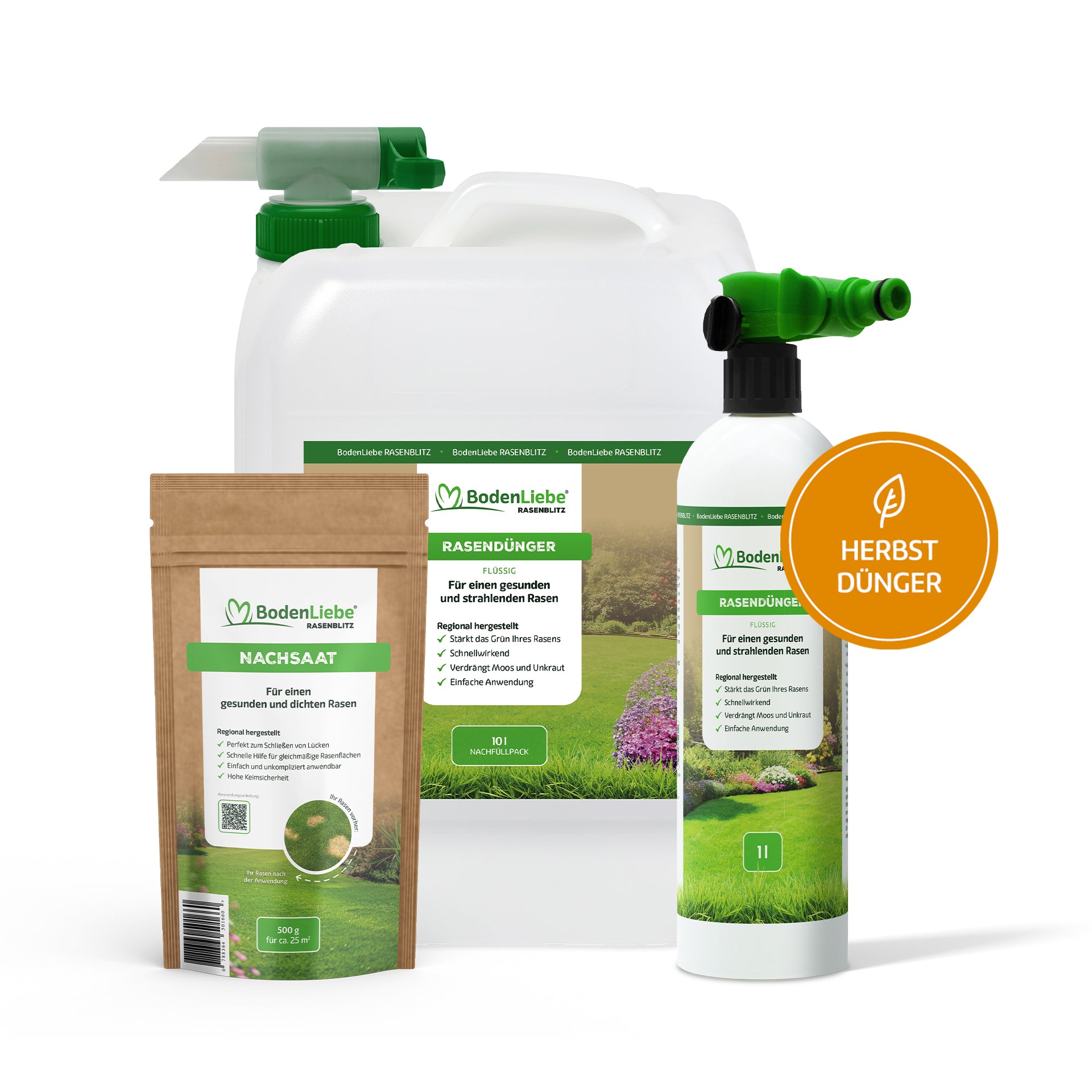 10L für 500-1000m²  inkl. Sprühflasche inkl. 500g NACHSAAT